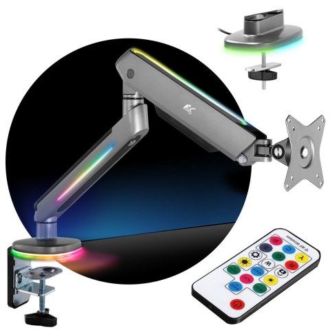 NANORS UCHWYT GAMINGOWY DO MONITORA LED RGB RS165 NANORS UCHWYT GAMINGOWY DO MONITORA LED RGB RS165