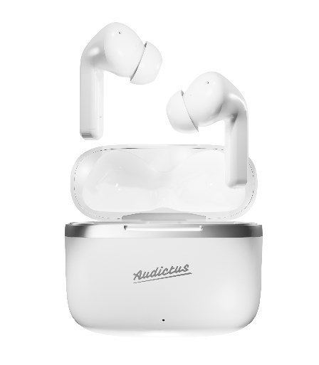 Audictus Dopamine Zestaw słuchawkowy True Wireless Stereo (TWS) Douszny Połączenia/muzyka Bluetooth Biały Audictus Dopamine Zestaw słuchawkowy True Wireless Stereo (TWS) Douszny Połączenia/muzyka Bluetooth Biały