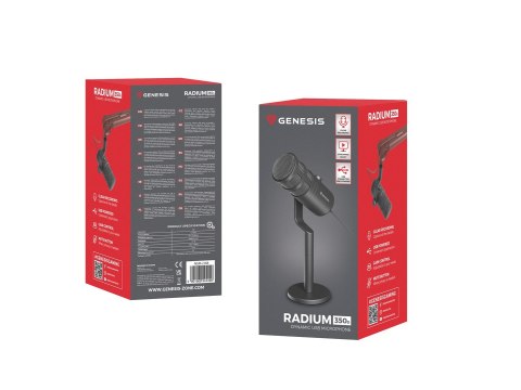 GENESIS Radium 350D Czarny Mikrofon do komputera GENESIS Radium 350D Czarny Mikrofon do komputera