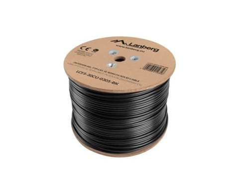 Kabel FTP Lanberg LCF5-30CU-0305-BK (F/UTP, RJ45 - F/UTP, RJ45 ; FTP; 305m; kat. 5e; kolor czarny) Kabel FTP Lanberg LCF5-30CU-0305-BK (F/UTP, RJ45 - F/UTP, RJ45 ; FTP; 305m; kat. 5e; kolor czarny)