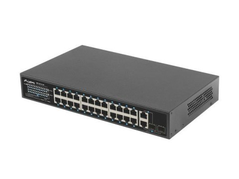 LANBERG SWITCH RACK 19" RSFE-24P-2C-360 24X 100MB POE+/2X COMBO GIGABIT 360W LANBERG SWITCH RACK 19" RSFE-24P-2C-360 24X 100MB POE+/2X COMBO GIGABIT 360W