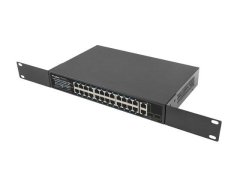 LANBERG SWITCH RACK 19" RSFE-24P-2C-360 24X 100MB POE+/2X COMBO GIGABIT 360W LANBERG SWITCH RACK 19" RSFE-24P-2C-360 24X 100MB POE+/2X COMBO GIGABIT 360W