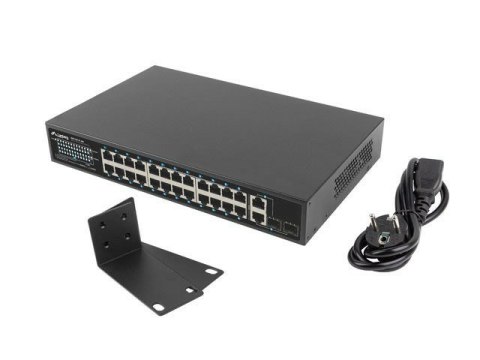 LANBERG SWITCH RACK 19" RSFE-24P-2C-360 24X 100MB POE+/2X COMBO GIGABIT 360W LANBERG SWITCH RACK 19" RSFE-24P-2C-360 24X 100MB POE+/2X COMBO GIGABIT 360W