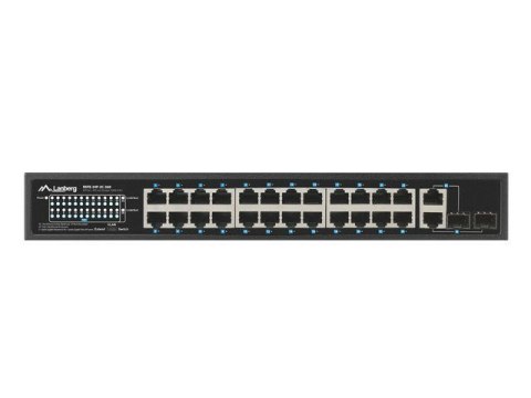 LANBERG SWITCH RACK 19" RSFE-24P-2C-360 24X 100MB POE+/2X COMBO GIGABIT 360W LANBERG SWITCH RACK 19" RSFE-24P-2C-360 24X 100MB POE+/2X COMBO GIGABIT 360W