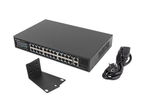 LANBERG SWITCH RACK 19" RSFE-24P-2C-360 24X 100MB POE+/2X COMBO GIGABIT 360W LANBERG SWITCH RACK 19" RSFE-24P-2C-360 24X 100MB POE+/2X COMBO GIGABIT 360W