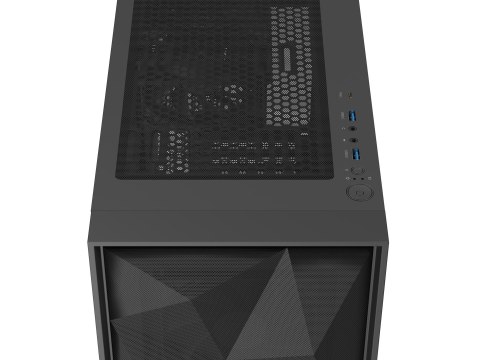 NATEC OBUDOWA GAMINGOWA GENESIS DIAXID 605F MIDI TOWER USB-C Z OKNEM CZARNA