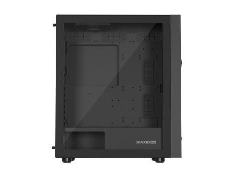NATEC OBUDOWA GAMINGOWA GENESIS DIAXID 605F MIDI TOWER USB-C Z OKNEM CZARNA