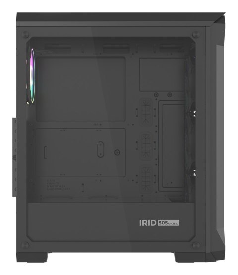 Obudowa NATEC Genesis Irid 505 ARGB NPC-1518 (ATX. Micro ATX. Mini ITX; kolor czarny) Obudowa NATEC Genesis Irid 505 ARGB NPC-1518 (ATX. Micro ATX. Mini ITX; kolor czarny)