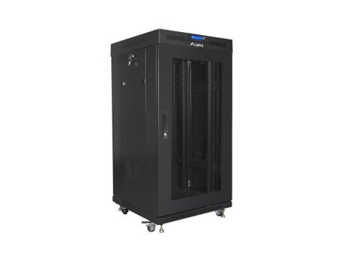 LANBERG SZAFA STOJĄCA RACK 19" 22U 600X600 DRZWI PERFOROWANE CZARNA FF01-6622-23BL
