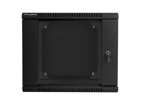 LANBERG SZAFA WISZĄCA DWUSEKCYJNA 19" 9U 600X600 (DRZWI SZKLANE, CZARNA RAL9004) WF02-6609-10B