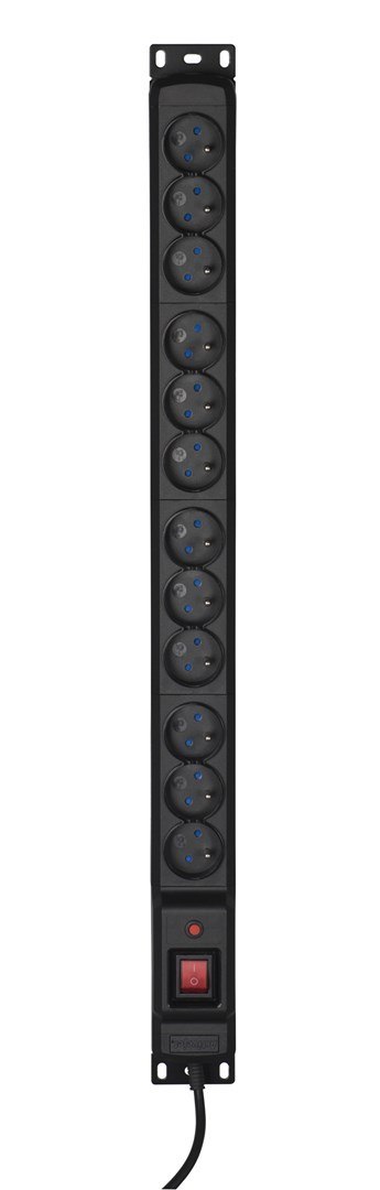 Listwa przeciwprzepięciowa Activejet COMBO/12gn/5m/cz (12 x UTE; 10A (2500 W); 5m; kolor czarny) Listwa przeciwprzepięciowa Activejet COMBO/12gn/5m/cz (12 x UTE; 10A (2500 W); 5m; kolor czarny)