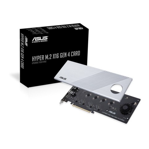 Kontroler ASUS Hyper M.2 PCIe 4.0 x16, 4x M.2 NVMe (2242/2260/2280/22110) GEN 4 Kontroler ASUS Hyper M.2 PCIe 4.0 x16, 4x M.2 NVMe (2242/2260/2280/22110) GEN 4
