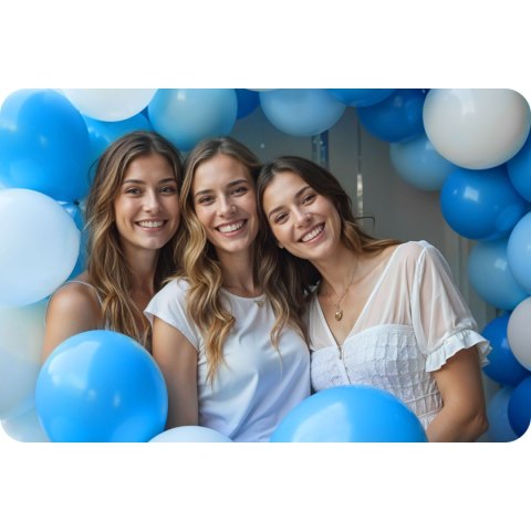 BUTLA Z HELEM 0,20 M3 Z BALONAMI I WSTĄŻKĄ
