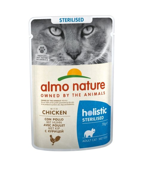 ALMO NATURE Functional Sterilised z kurczakiem - mokra karma dla kotów wysterylizowanych - 70g ALMO NATURE Functional Sterilised z kurczakiem - mokra karma dla kotów wysterylizowanych - 70g