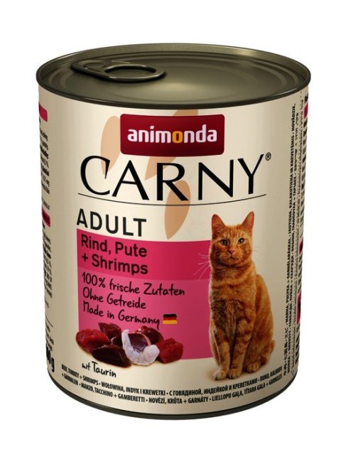 ANIMONDA Carny Adult smak: wołowina, indyk i krewetki 800g ANIMONDA Carny Adult smak: wołowina, indyk i krewetki 800g