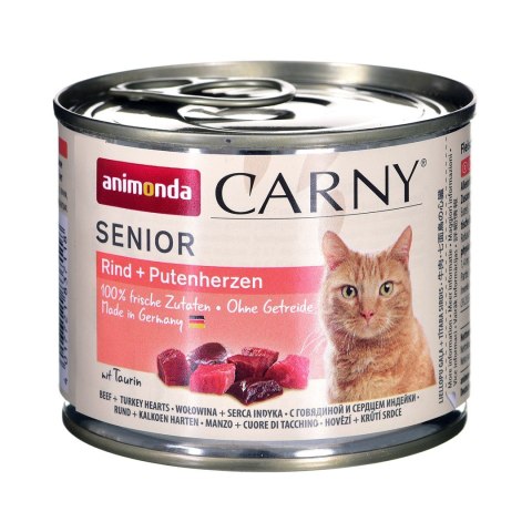 ANIMONDA Carny Senior smak: wołowina i serca indyka 200g ANIMONDA Carny Senior smak: wołowina i serca indyka 200g