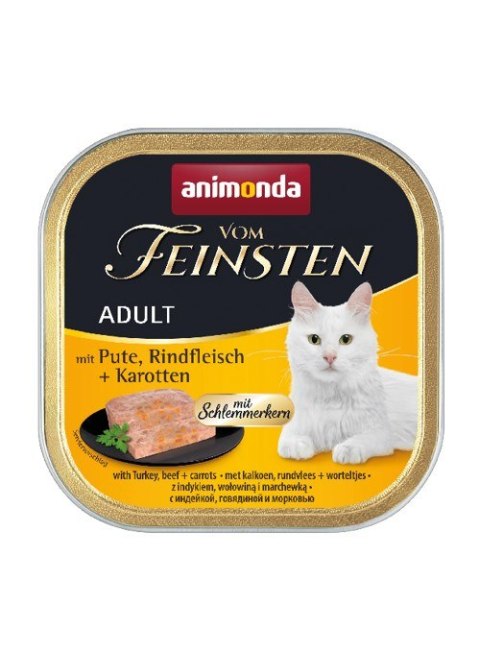 ANIMONDA Vom Feinsten Classic Cat smak: indyk, wołowina + marchewka 100g ANIMONDA Vom Feinsten Classic Cat smak: indyk, wołowina + marchewka 100g
