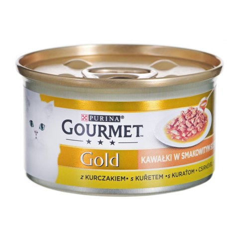 Gourmet Gold Sauce Delights mokra karma dla kota z kurczakiem 85g Gourmet Gold Sauce Delights mokra karma dla kota z kurczakiem 85g
