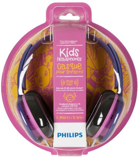 Słuchawki Na głowę PHILIPS SHK2000 Różowo-fioletowy (3.5 mm wtyk/Różowo-fioletowy) Słuchawki Na głowę PHILIPS SHK2000 Różowo-fioletowy (3.5 mm wtyk/Różowo-fioletowy)