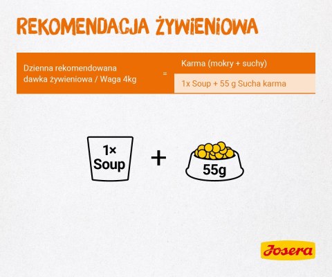 Josera Karma Zupa kurczak marchew i szpinak kot 70g