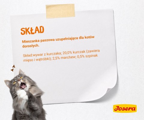 Josera Karma Zupa kurczak marchew i szpinak kot 70g