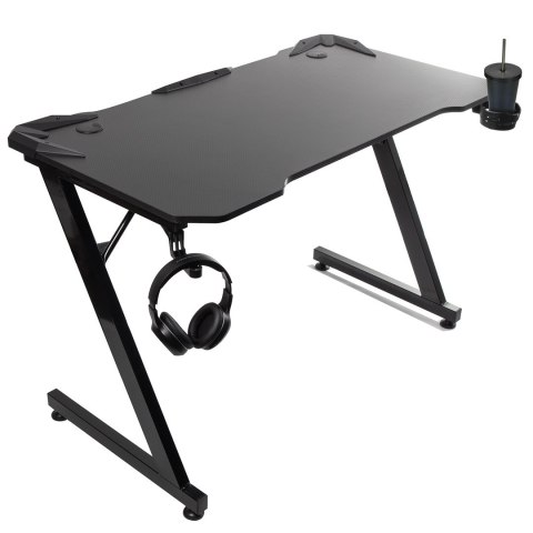 MACLEAN Biurko gamingowe 150kg Czarne RS345 MACLEAN Biurko gamingowe 150kg Czarne RS345