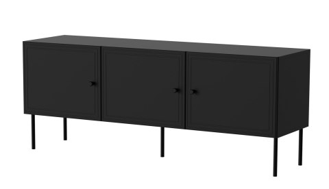 Szafka RTV 3D PALAZZO BIS 151x40x60 czarny mat Szafka RTV 3D PALAZZO BIS 151x40x60 czarny mat