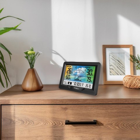 GREENBLUE GB540N STACJA POGODY BEZPRZEWODOWA KOLOROWA, Z SYSTEMEM DCF, FAZY KSIĘŻYCA, BAROMETR, KALENDARZ GREENBLUE GB540N STACJA POGODY BEZPRZEWODOWA KOLOROWA, Z SYSTEMEM DCF, FAZY KSIĘŻYCA, BAROMETR, KALENDARZ