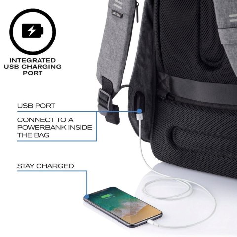 XD DESIGN PLECAK ANTYKRADZIEŻOWY BOBBY HERO SMALL SZARY P/N: P705.702