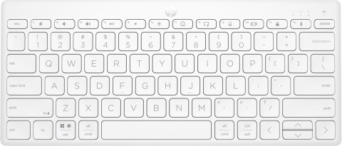 Klawiatura HP 350 Compact Multi-Device Bluetooth Keyboard bezprzewodowa biała 692T0AA Klawiatura HP 350 Compact Multi-Device Bluetooth Keyboard bezprzewodowa biała 692T0AA
