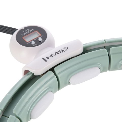 Hula Hop HMS HHM15 z magnesem i obciążeniem zielony + licznik Hula Hop HMS HHM15 z magnesem i obciążeniem zielony + licznik