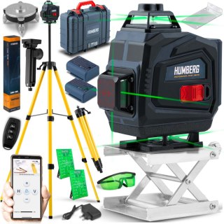 LASER KRZYŻOWY W WALIZCE + STATYW HUMBERG HM-170