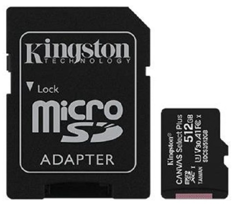 Karta pamięci KINGSTON 512 GB Adapter Karta pamięci KINGSTON 512 GB Adapter