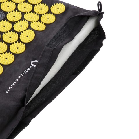 Mata do akupresury z poduszką HMS AKM04 Premium czarna Mata do akupresury z poduszką HMS AKM04 Premium czarna