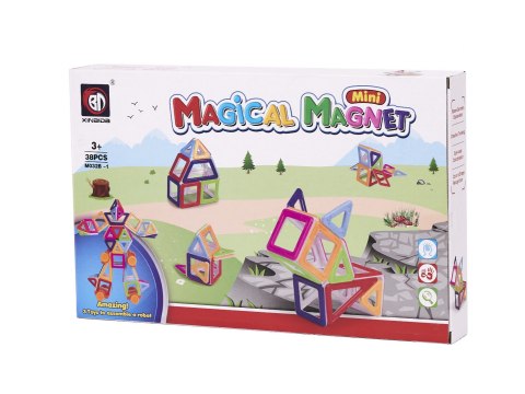 Klocki magnetyczne MAGICAL MAGNET MINI 38szt 3+ v3 Klocki magnetyczne MAGICAL MAGNET MINI 38szt 3+ v3