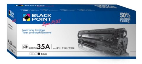 Kaseta z tonerem BLACK POINT LBPPH35A Zamiennik HP CB435A LBPPH35A Kaseta z tonerem BLACK POINT LBPPH35A Zamiennik HP CB435A LBPPH35A
