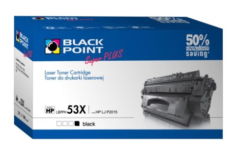 Kaseta z tonerem BLACK POINT LBPPH53X Zamiennik HP Q7553X LBPPH53X Kaseta z tonerem BLACK POINT LBPPH53X Zamiennik HP Q7553X LBPPH53X