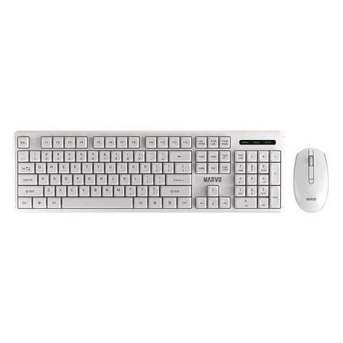Zestaw bezprzewodowy klawiatura + mysz Marvo WS005 WH Office Zestaw bezprzewodowy klawiatura + mysz Marvo WS005 WH Office