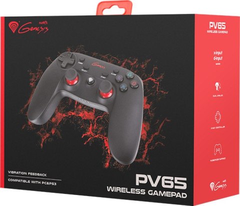 Gamepad bezprzewodowy GENESIS PV65 (PC/PS3) Gamepad bezprzewodowy GENESIS PV65 (PC/PS3)