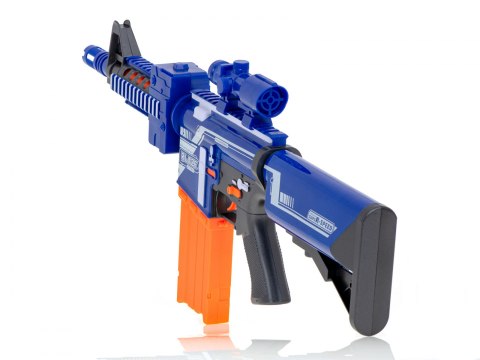 Karabin na piankowe strzałki bębenkowy + magazynek + 20 strzałek Karabin na piankowe strzałki bębenkowy + magazynek + 20 strzałek