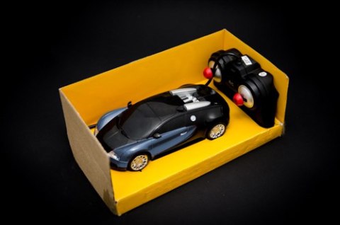 Samochód RC Bugatti Veyron licencja 1:24 niebieski Samochód RC Bugatti Veyron licencja 1:24 niebieski