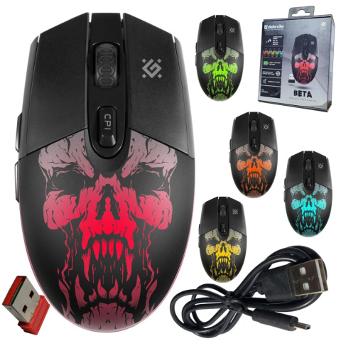 MYSZ DEFENDER GM-707L BETA OPTIC BEZPRZEWODOWA 1600dpi 6P MYSZ DEFENDER GM-707L BETA OPTIC BEZPRZEWODOWA 1600dpi 6P