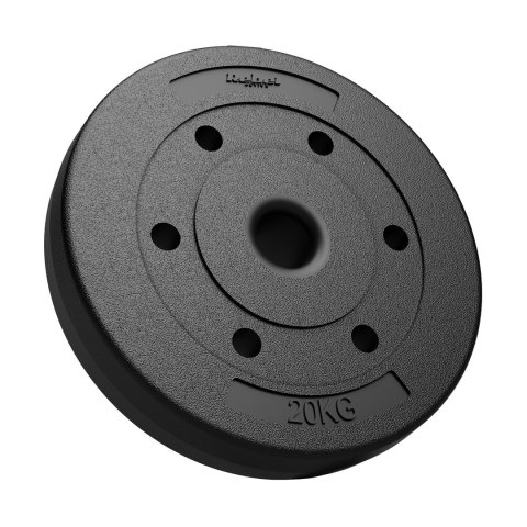 Obciążenie bitumiczne 20kg, otwór 51mm - do sztang olimpijskich, REBEL ACTIVE Obciążenie bitumiczne 20kg, otwór 51mm - do sztang olimpijskich, REBEL ACTIVE