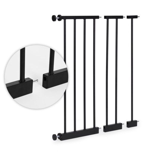 BRAMKA BARIERKA ZABEZPIECZAJĄCA 74-100 CM NA SCHODY I DRZWI METAL DREWNO DODATKOWE PANELE