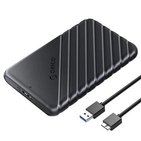 Obudowa na dysk Orico 25PW1-U3-BK-EP-HW SATA 2,5'' USB 3.1 czarna Obudowa na dysk Orico 25PW1-U3-BK-EP-HW SATA 2,5'' USB 3.1 czarna