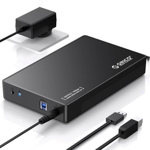 Obudowa na dysk Orico 3588US3-V1-EU-BK-BP SATA 3,5'' USB 5Gbps Obudowa na dysk Orico 3588US3-V1-EU-BK-BP SATA 3,5'' USB 5Gbps