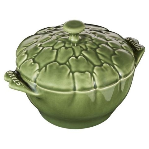 Mini Cocotte ceramiczny okrągły karczoch STAUB 40500-326-0 - zielony 470 ml