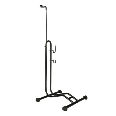 Stojak na rower pojedynczy wysoki mocny metalowy czarny Stojak na rower pojedynczy wysoki mocny metalowy czarny