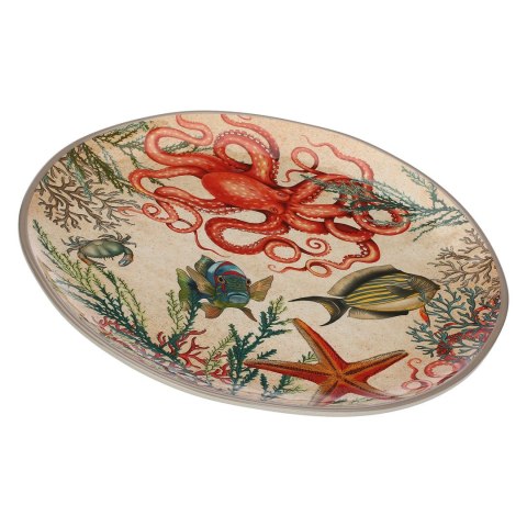 Taca okrągła z melaminy Sea Life - 42 cm Taca okrągła z melaminy Sea Life - 42 cm