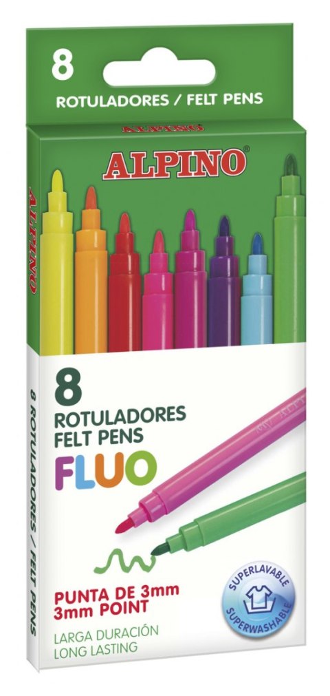 ALPINO Flamastry mazaki 8 kolorów ALPINO Flamastry mazaki 8 kolorów